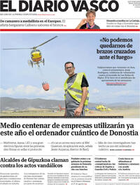 Portada El Diario Vasco 2026-08-18