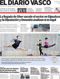 Portada El Diario Vasco 2026-02-19