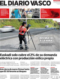Portada El Diario Vasco 2026-04-19
