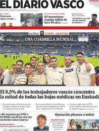 Portada El Diario Vasco 2026-07-19