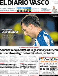 Portada El Diario Vasco 2026-03-21