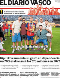 Portada El Diario Vasco 2026-07-21