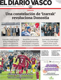 Portada El Diario Vasco 2026-09-21