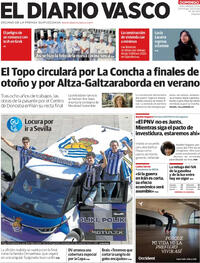Portada El Diario Vasco 2026-03-22