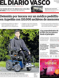 Portada El Diario Vasco 2026-05-22