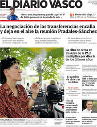 Portada El Diario Vasco 2026-07-22