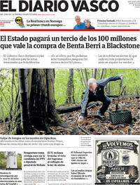Portada El Diario Vasco 2026-10-22