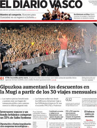 Portada El Diario Vasco 2026-07-23