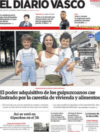 Portada El Diario Vasco 2026-08-23