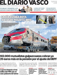 Portada El Diario Vasco 2026-01-24
