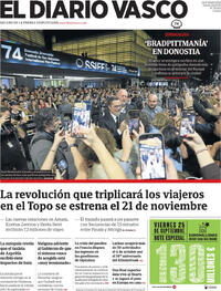 Portada El Diario Vasco 2026-09-24