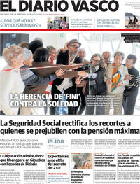 Portada El Diario Vasco 2026-02-25