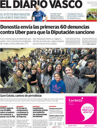Portada El Diario Vasco 2026-04-25
