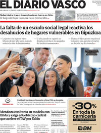 Portada El Diario Vasco 2026-09-25