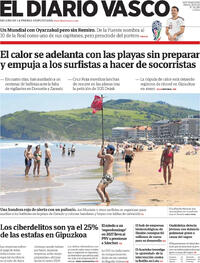 Portada El Diario Vasco 2026-05-26