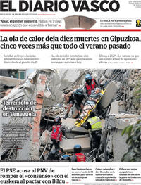 Portada El Diario Vasco 2026-06-26