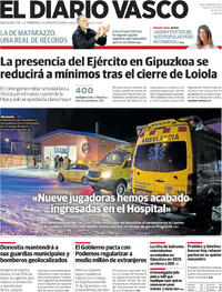 Portada El Diario Vasco 2026-01-27