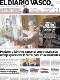 Portada El Diario Vasco 2026-03-28