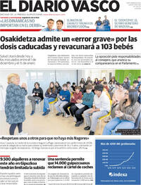 Portada El Diario Vasco 2026-01-29