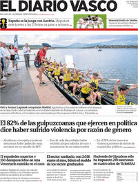 Portada El Diario Vasco 2026-06-29