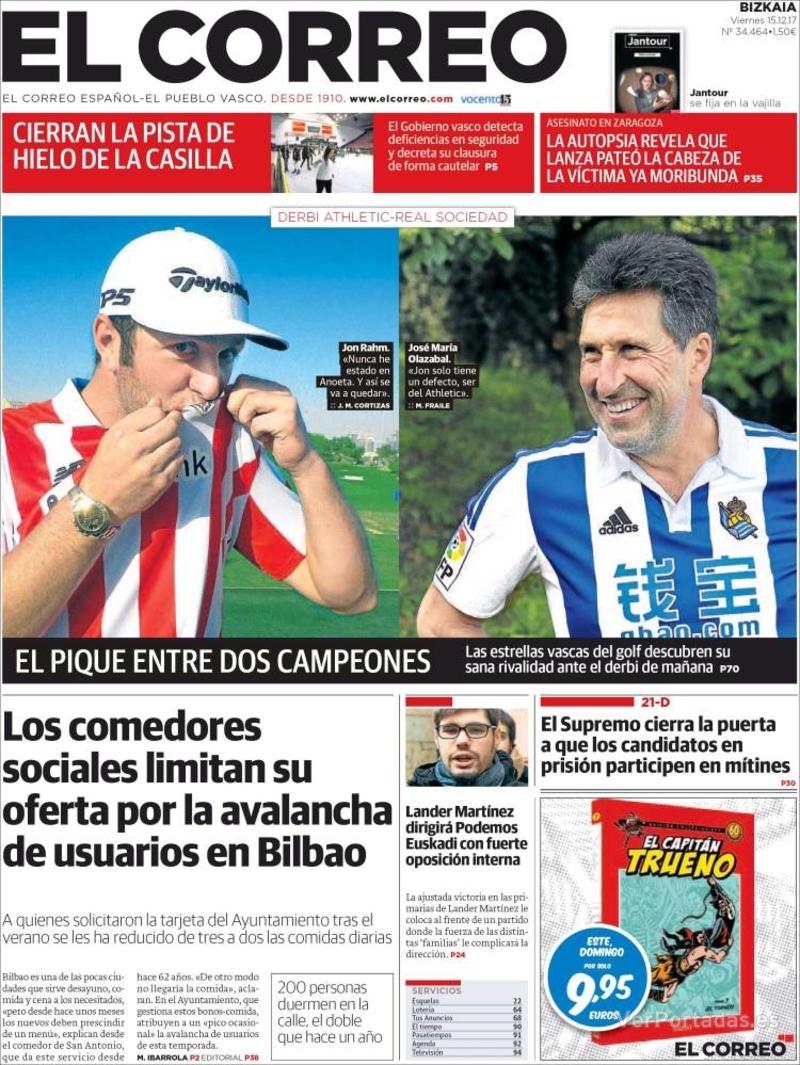 Portada El Periódico 2017-12-15
