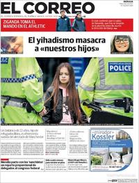 Portada El Correo 2017-05-24