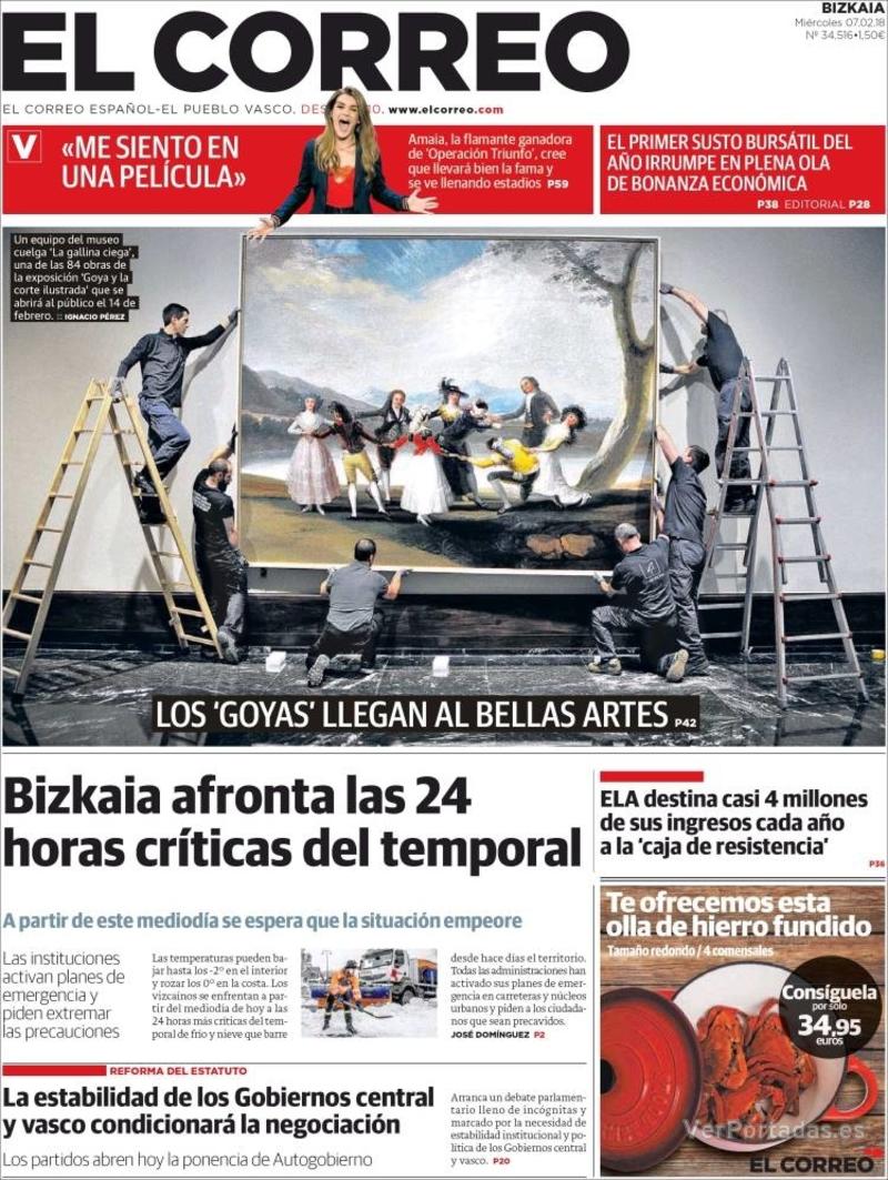 Portada El Periódico 2018-02-07
