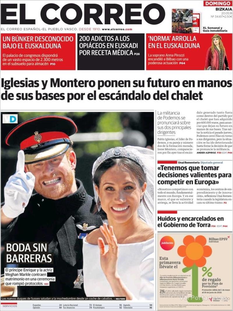 Portada El Periódico 2018-05-20