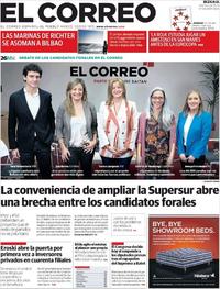 Portada El Correo 2019-05-24