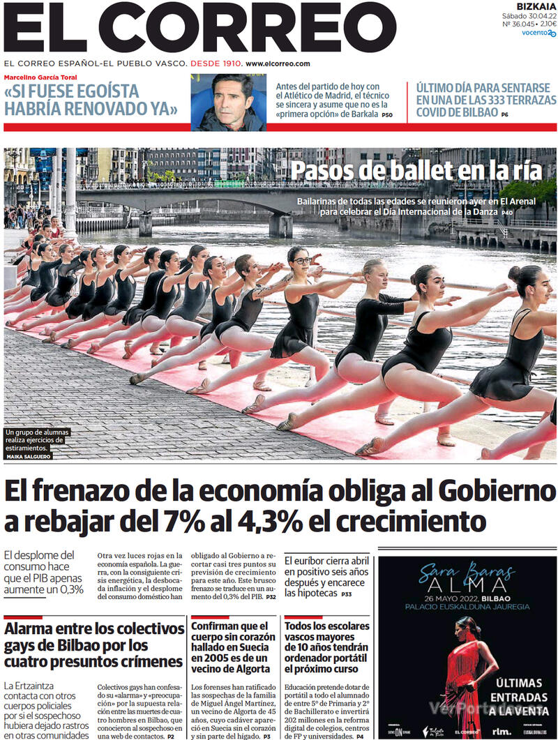 Portada El Correo 2022-05-01