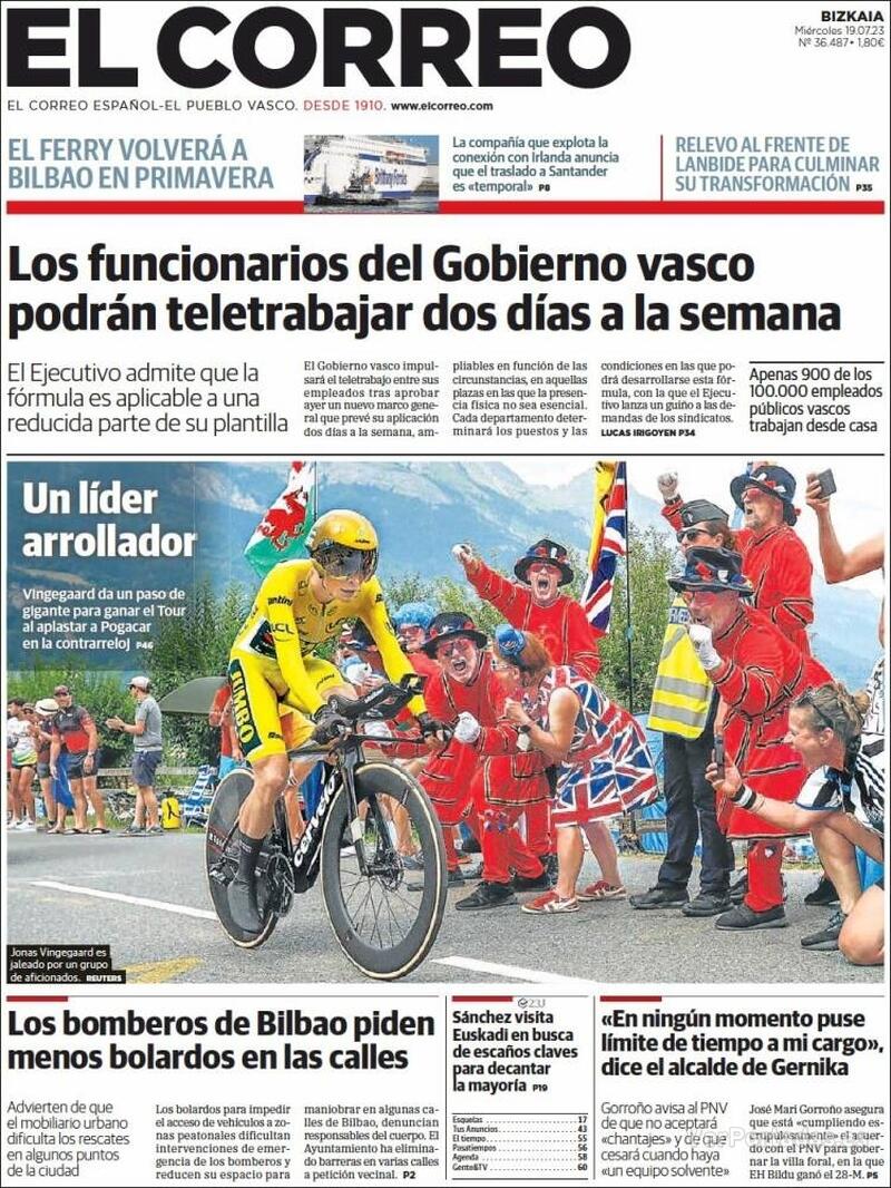 Portada El Periódico 2023-07-19