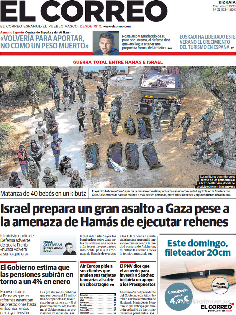 Portada El Periódico 2023-10-11