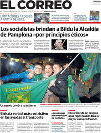 Portada El Correo 2023-12-29
