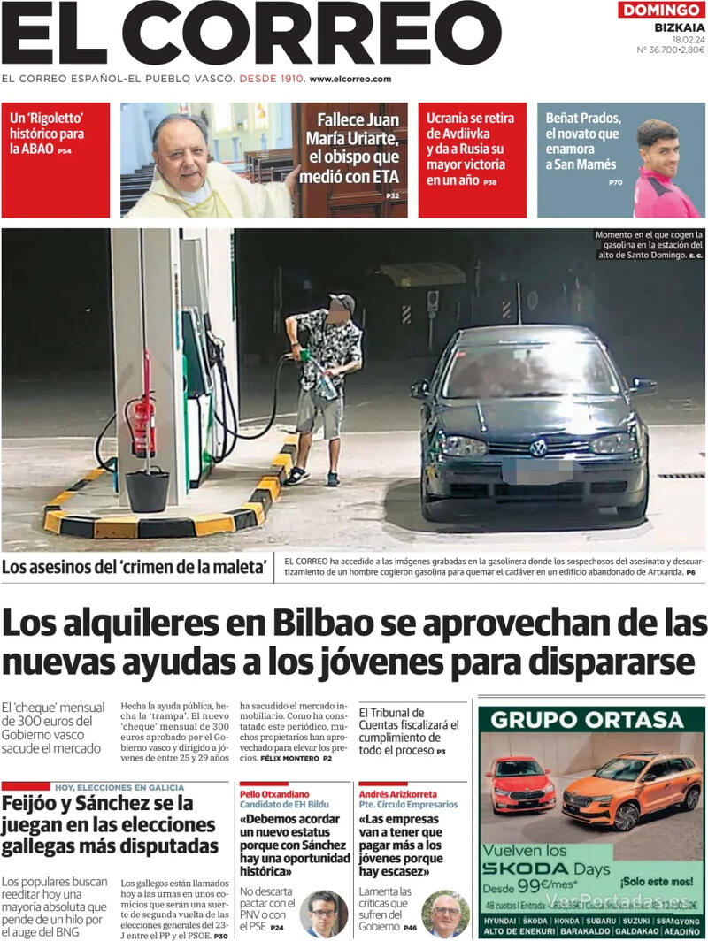 Portada El Periódico 2024-02-18