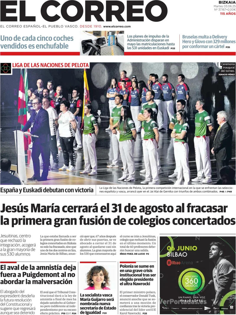 Portada El Periódico 2025-06-03
