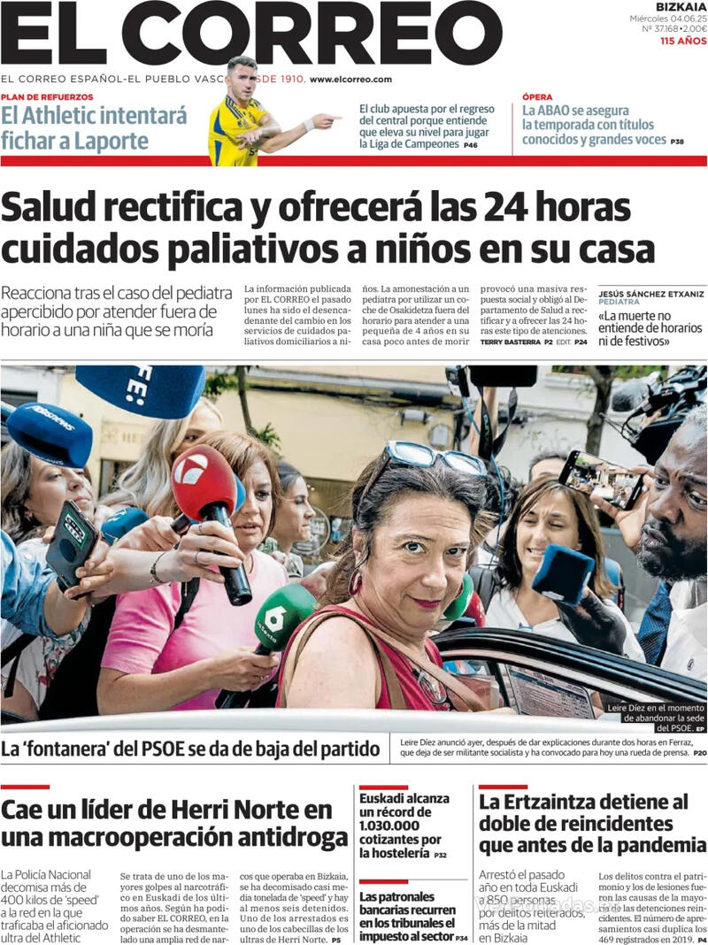 Portada El Periódico 2025-06-04