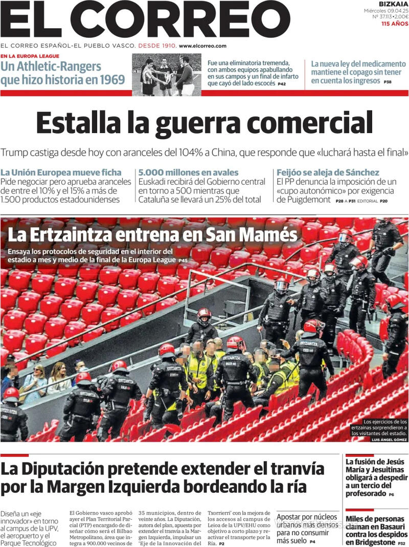 Portada El Periódico 2025-04-09