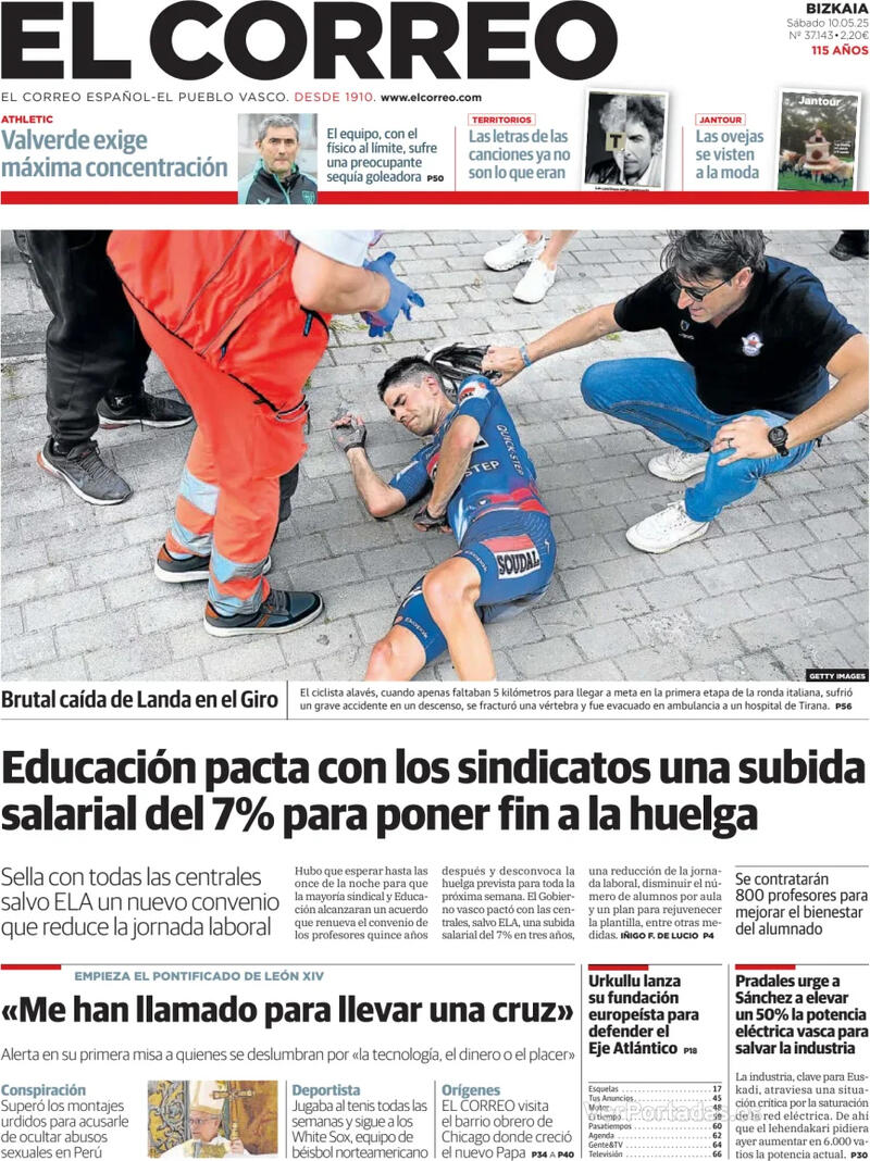 Portada El Periódico 2025-05-10