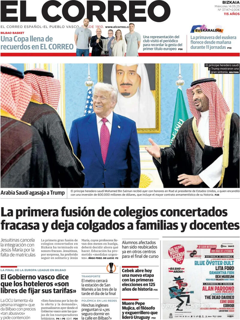 Portada El Periódico 2025-05-14