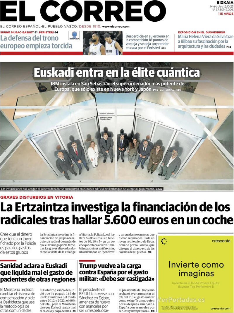 Portada El Periódico 2025-10-15