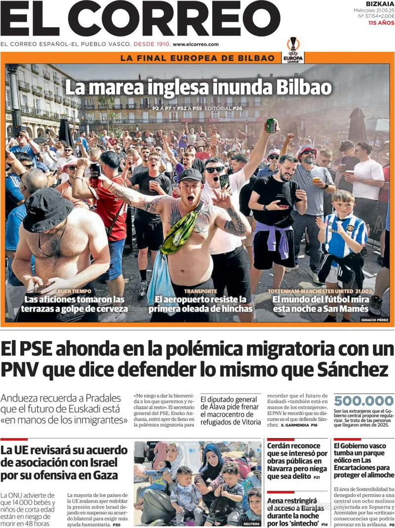 Portada El Periódico 2025-05-21