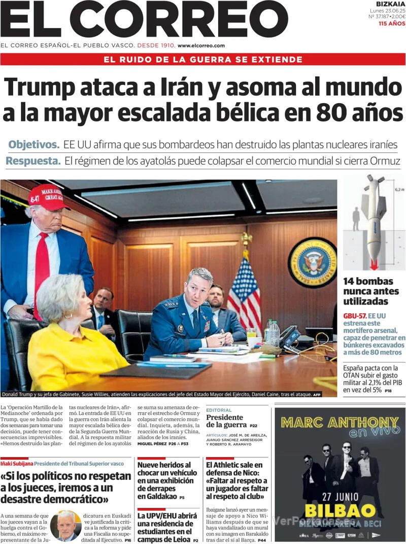 Portada El Periódico 2025-06-23