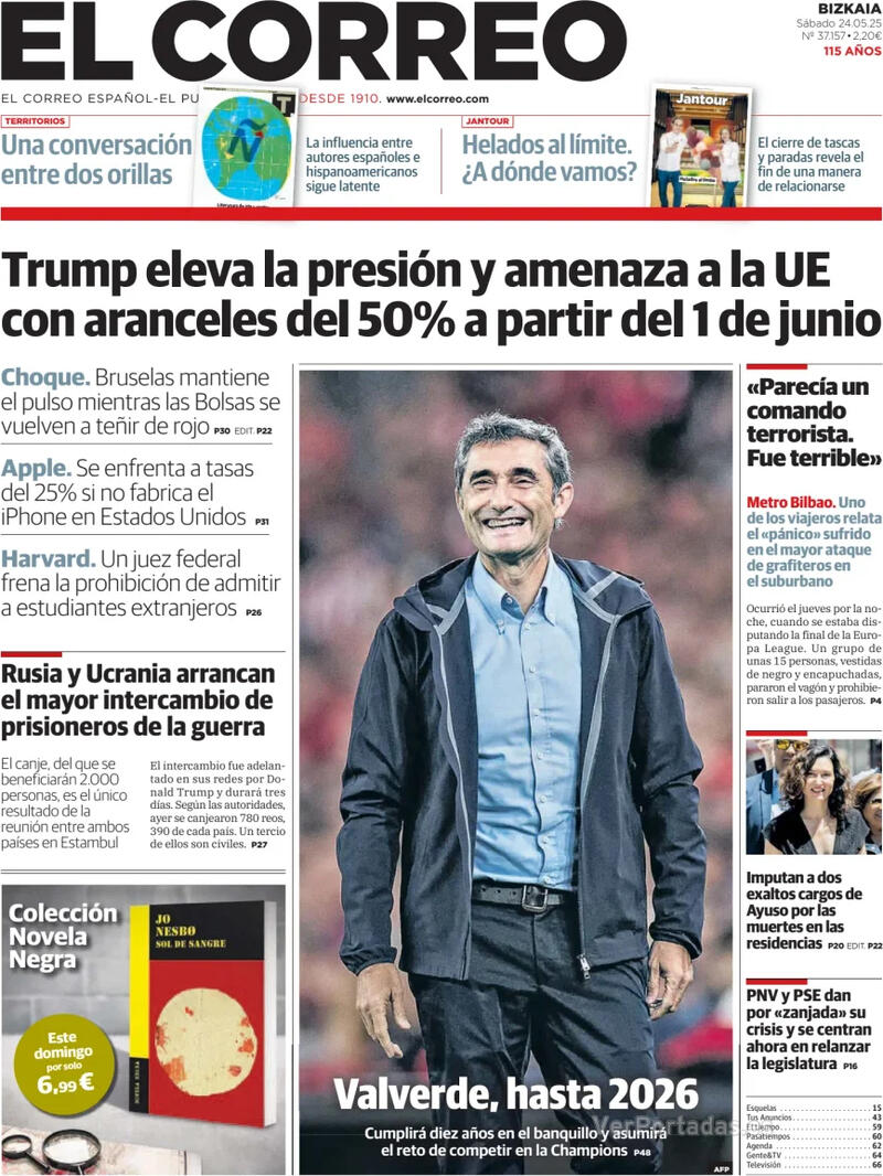 Portada El Periódico 2025-05-24