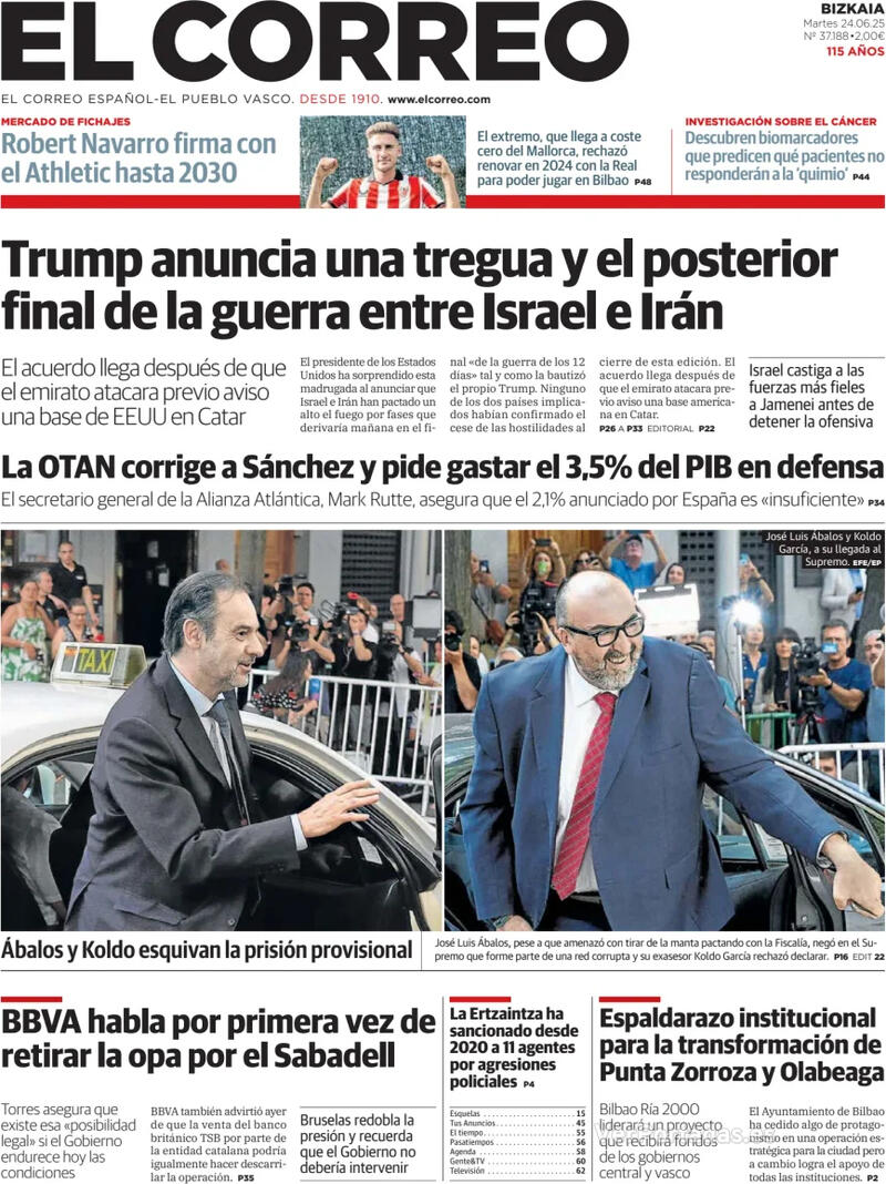 Portada El Periódico 2025-06-24