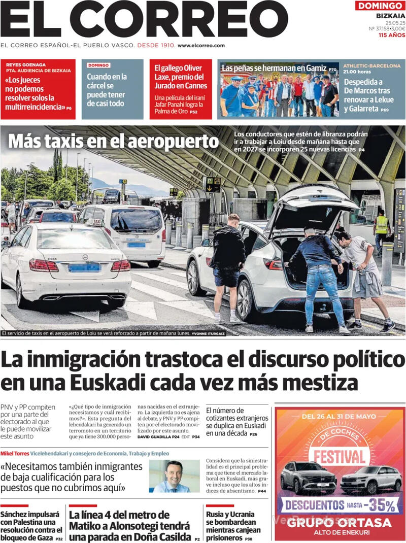 Portada El Periódico 2025-05-25