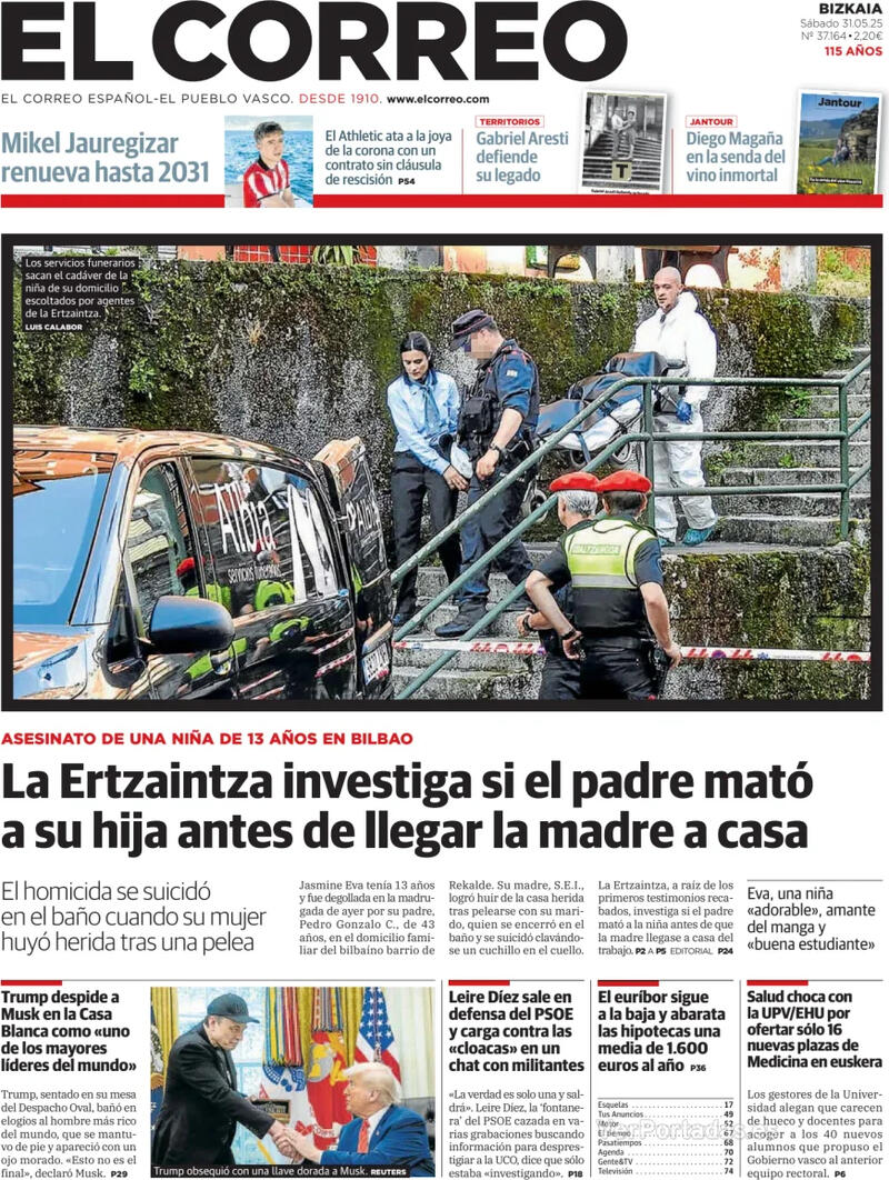 Portada El Periódico 2025-05-31