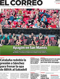 Portada periódico El Correo
