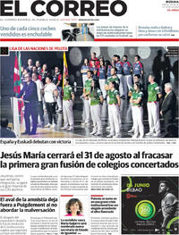 Portada periódico El Correo