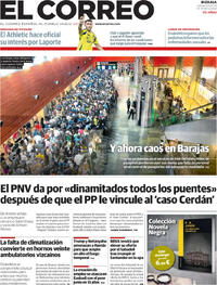 Portada periódico El Correo