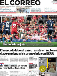 Portada periódico El Correo